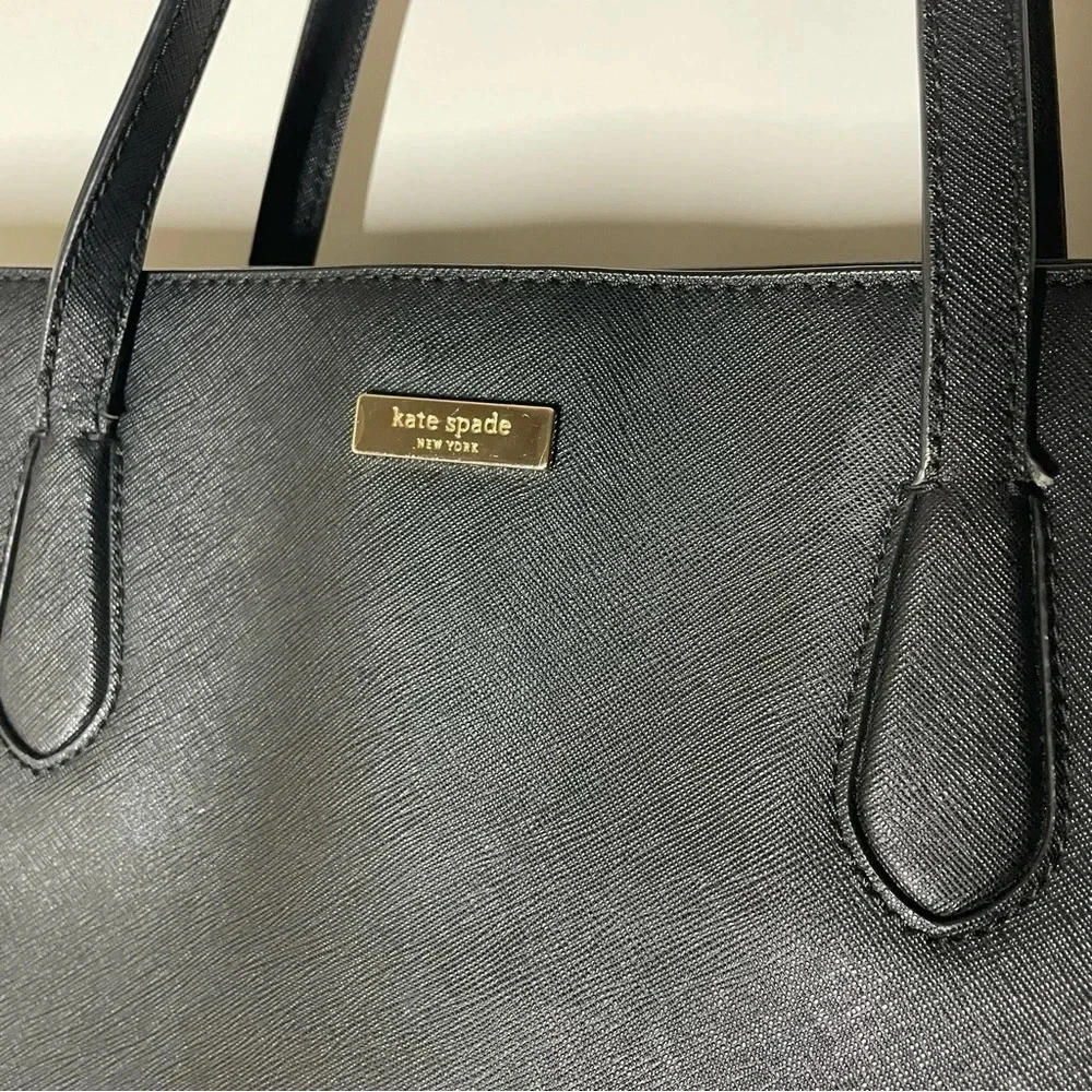 Kate Spade Laurel Way Jaymes Black Saffiano Leather Tote